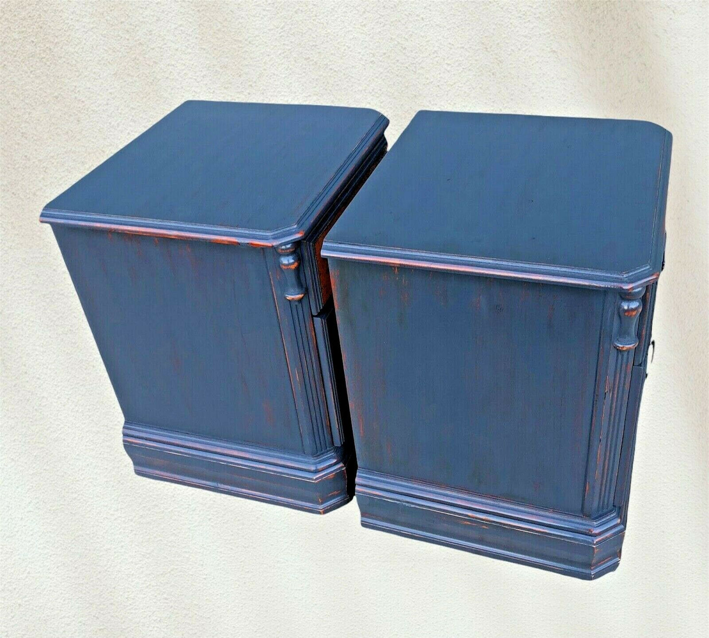 068.....Pair Of Upcycled Bedside Tables