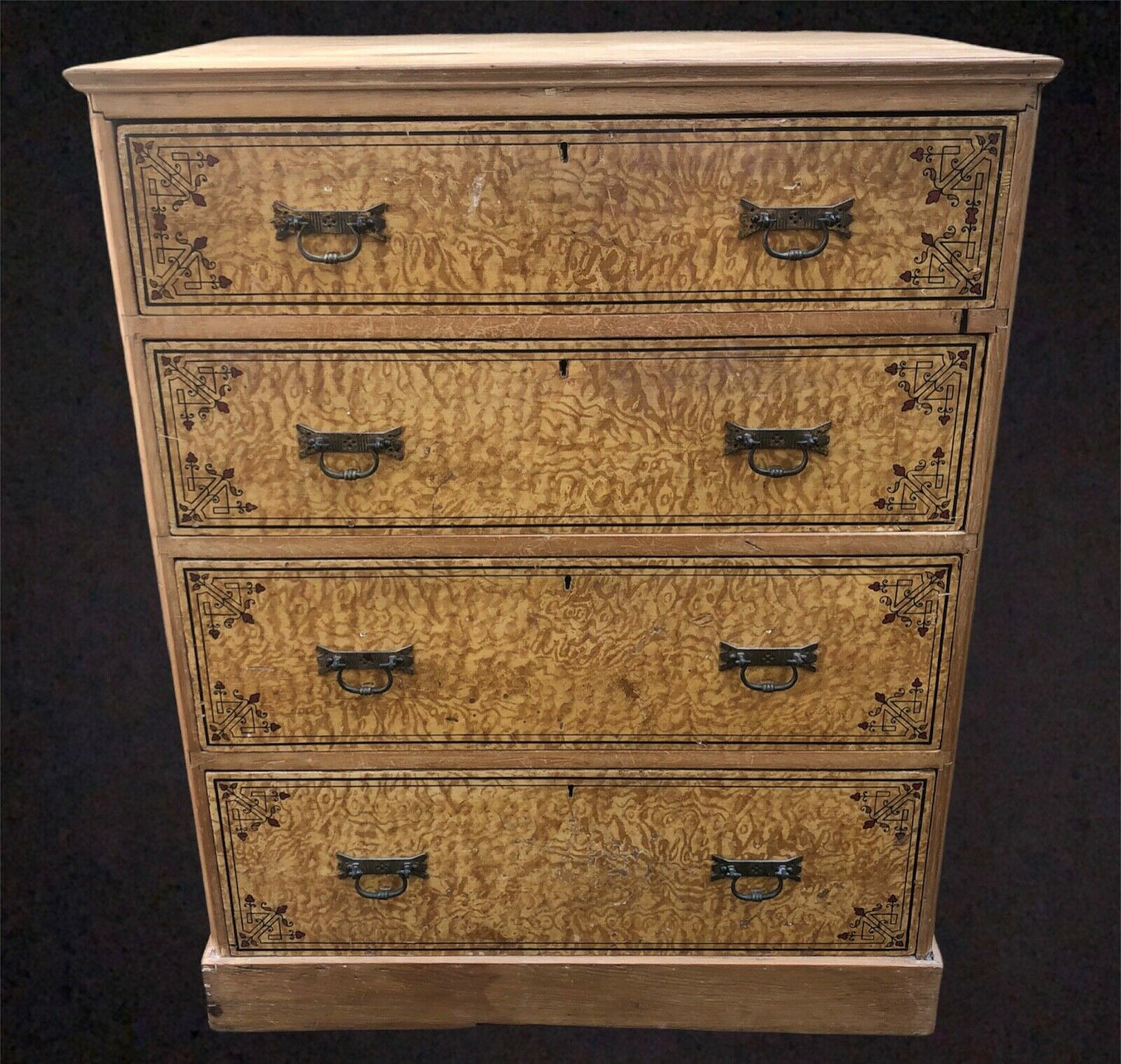Handsome Edwardian Aesthetic Pine Chest Of Drawer ( SOLD )