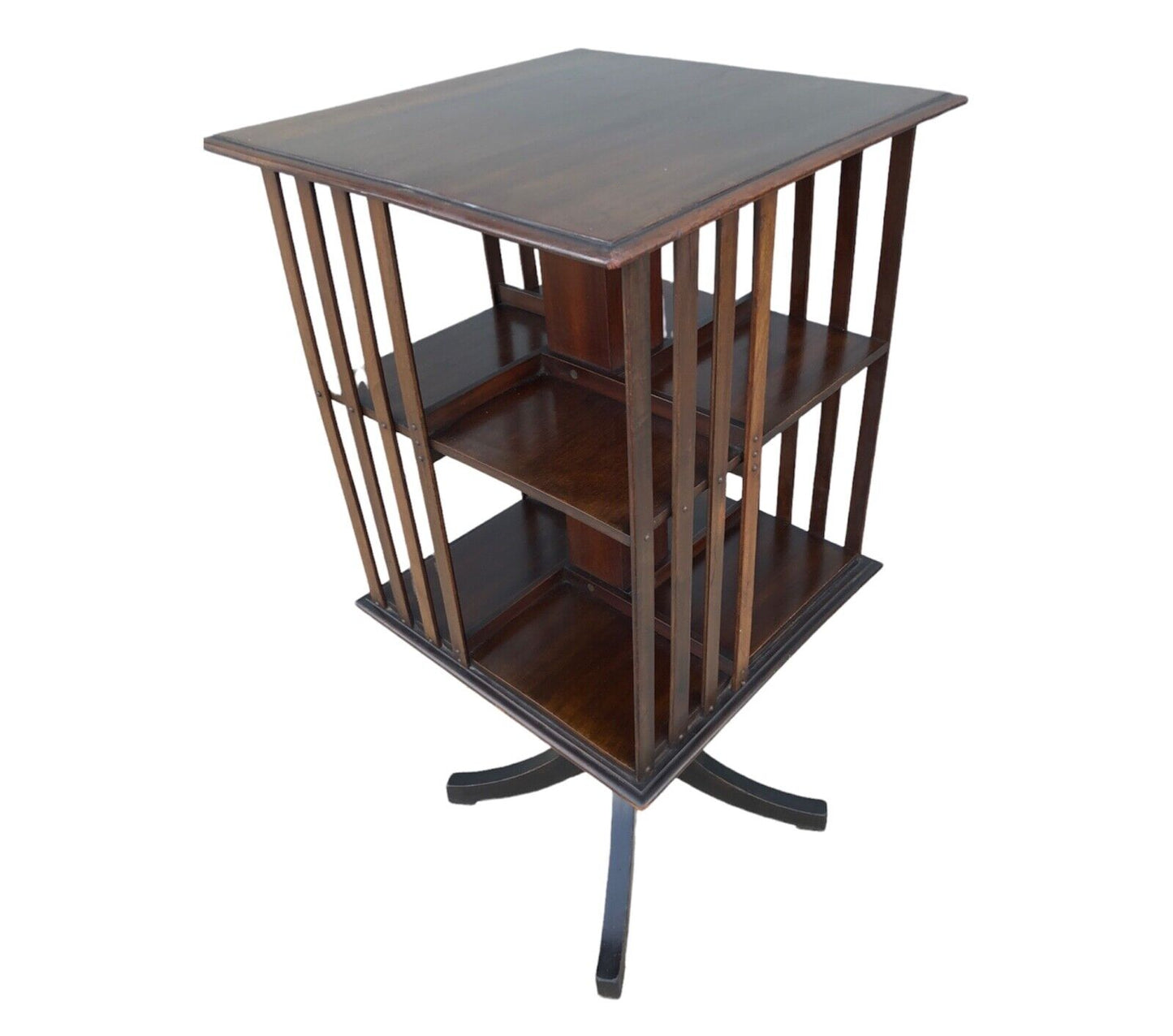 000925....Handsome Vintage Mahogany Revolving Bookcase ( sold )