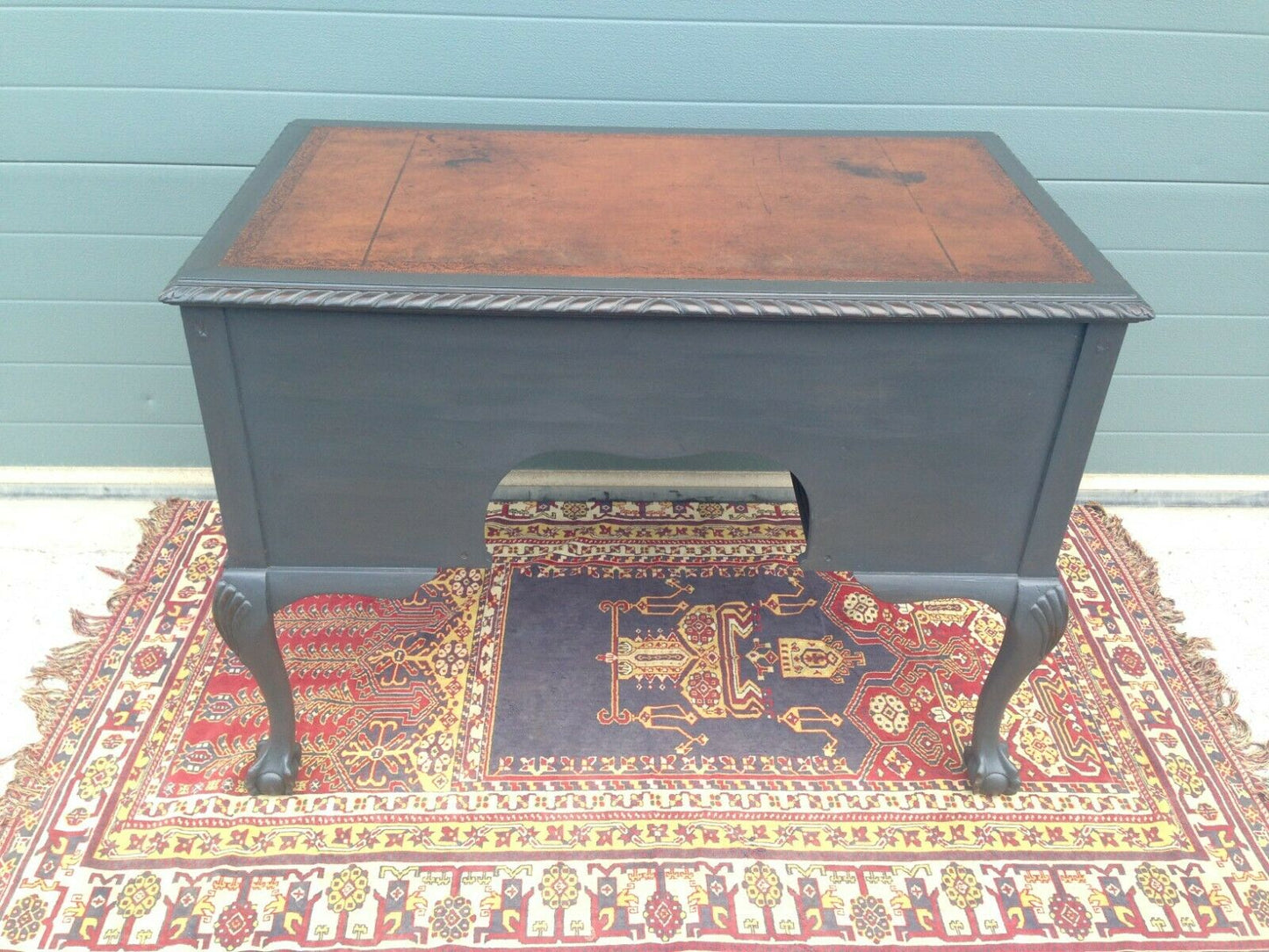 Vintage Mahogany Desk / Vintage Chippendale Style Writing Table ( SOLD )
