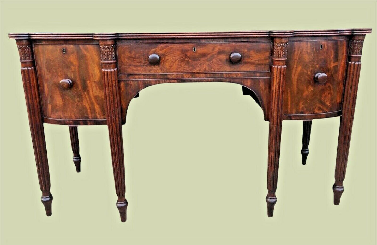 029.....Magnificent William IV Flame Mahogany Sideboard ( sold )