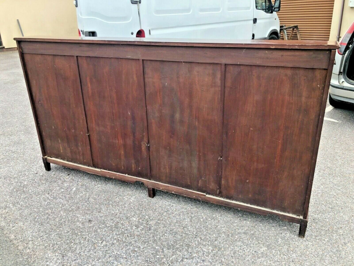Stunning Vintage Solid Mahogany Long Bookcase ( SOLD )