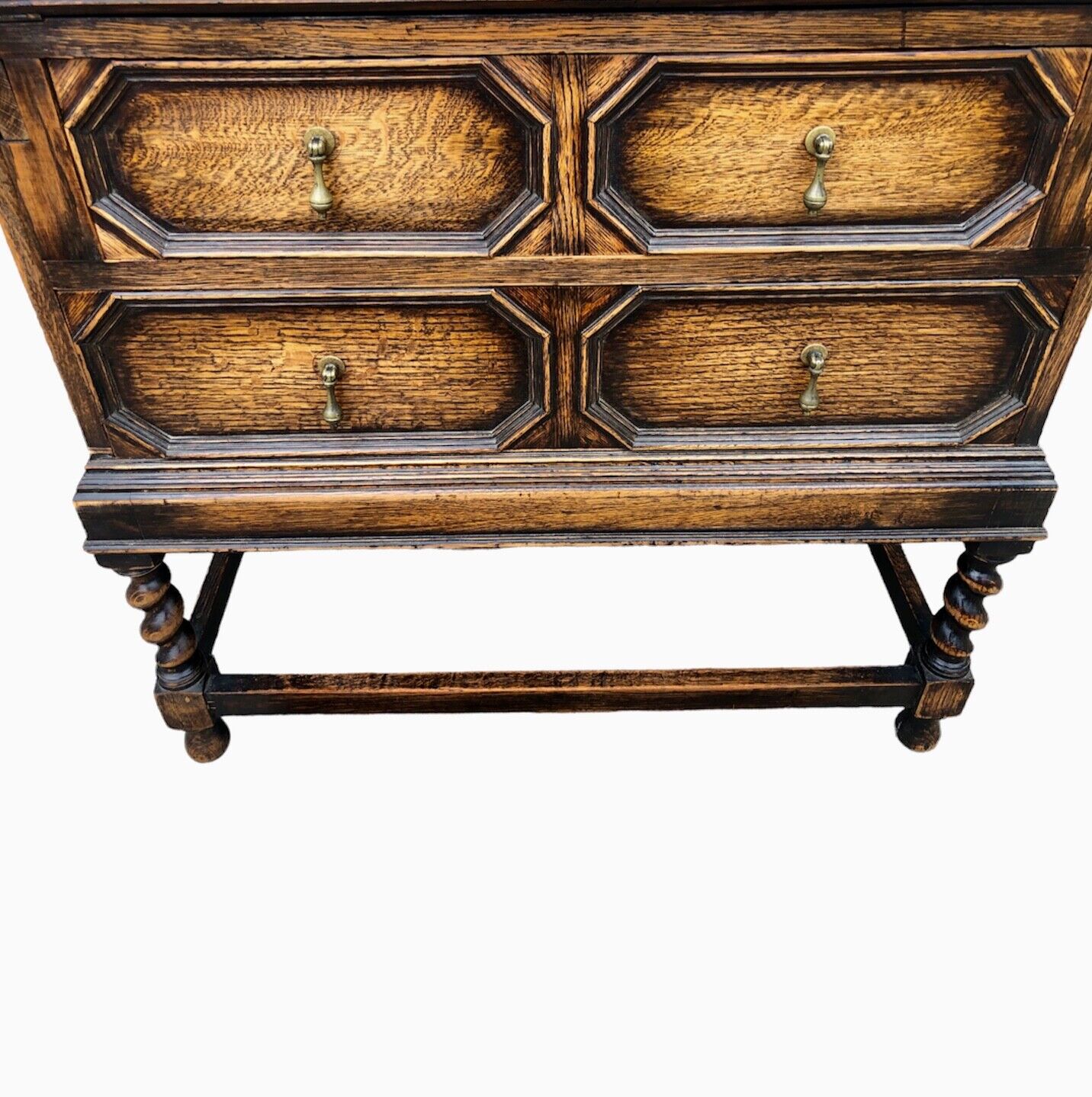 000935....Handsome Vintage Oak Bureau / Desk ( sold )