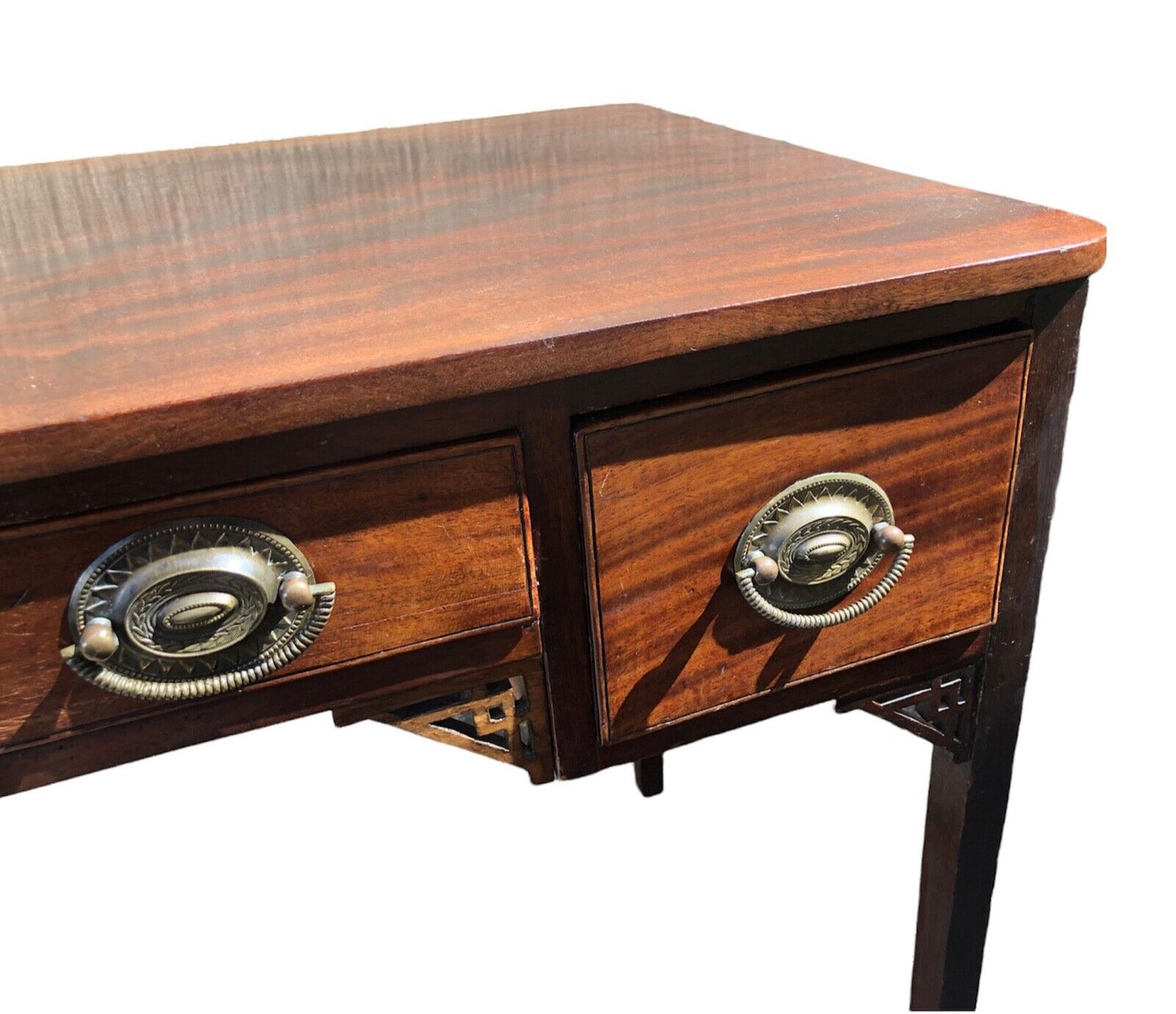 000920....Handsome Antique Mahogany Writing Or Hall Table ( sold )