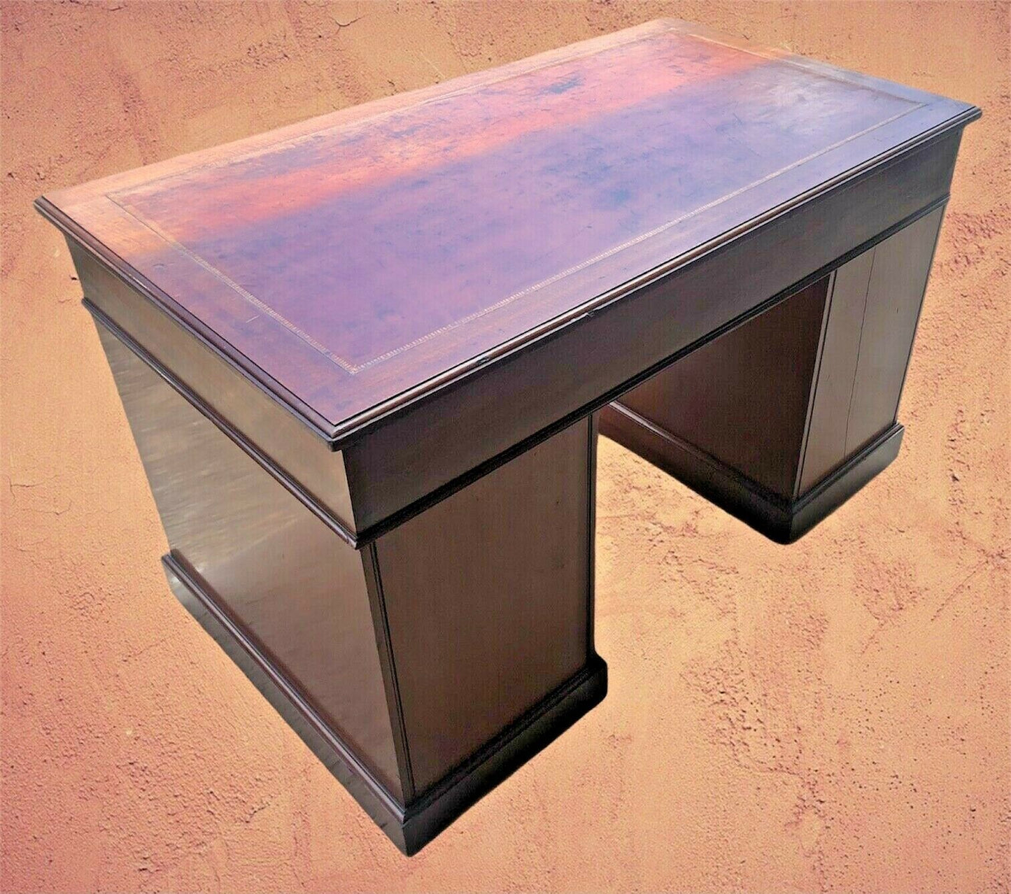 Antique Walnut Pedestal Desk Good Quality Item ( SOLD )
