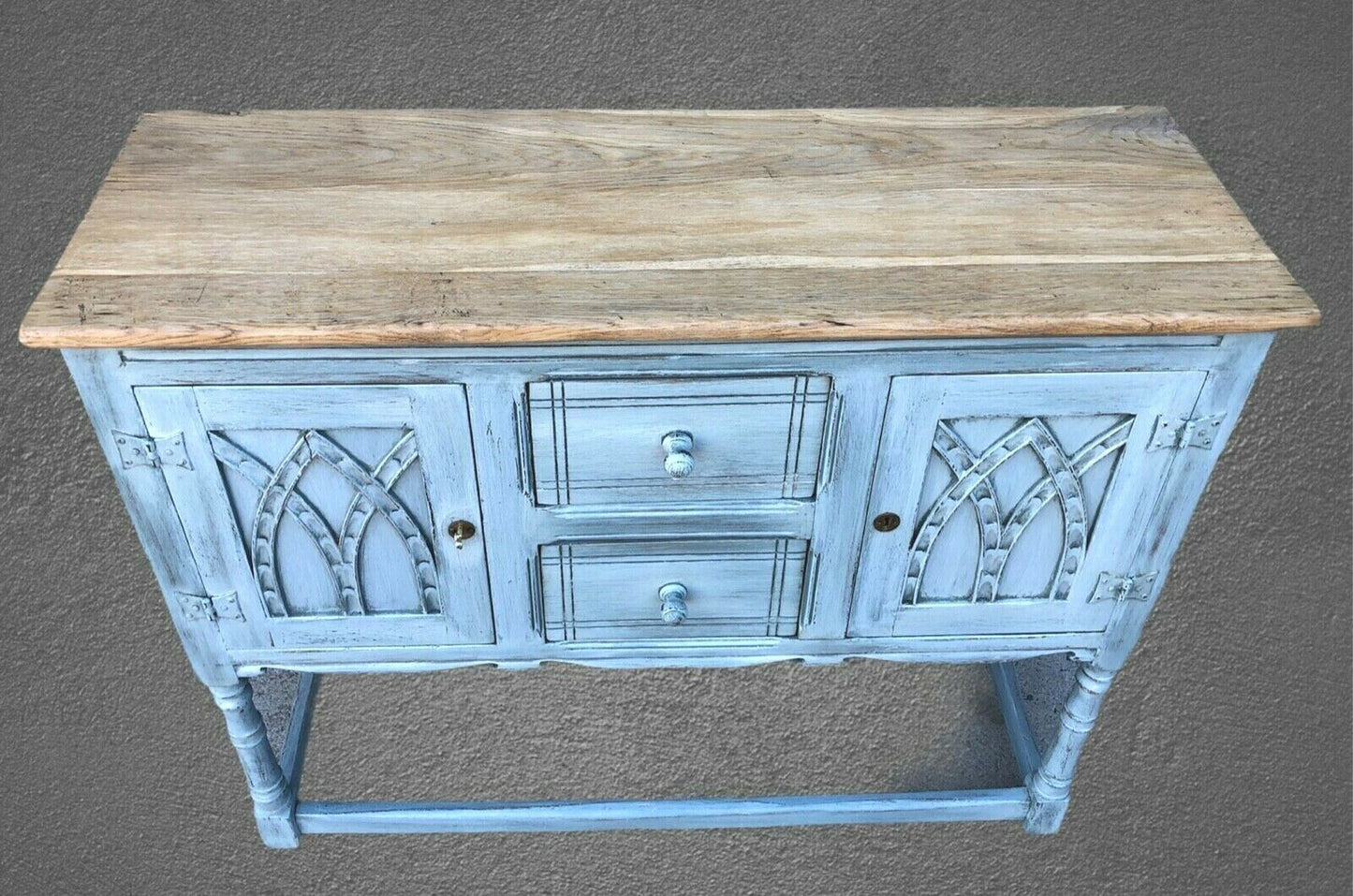 Gorgeous Vintage Carved Oak Sideboard / Gothic Style Sideboard ( SOLD )
