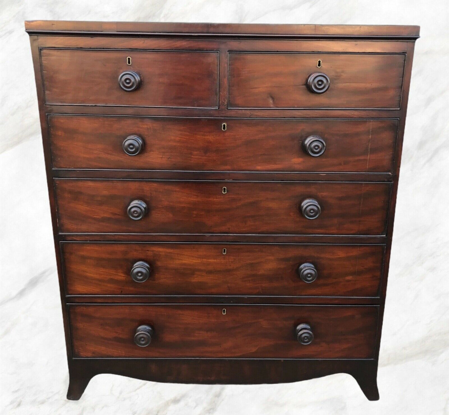 Stunning Regency Mahogany Chest Of Drawers / Antique Chest ( SOLD )