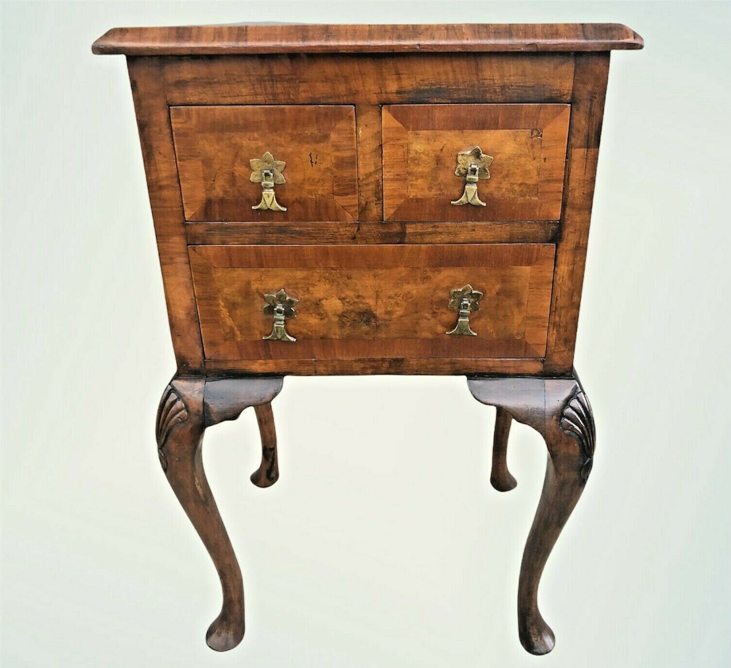 Vintage Figured Walnut Bedside Lamp Table ( SOLD )