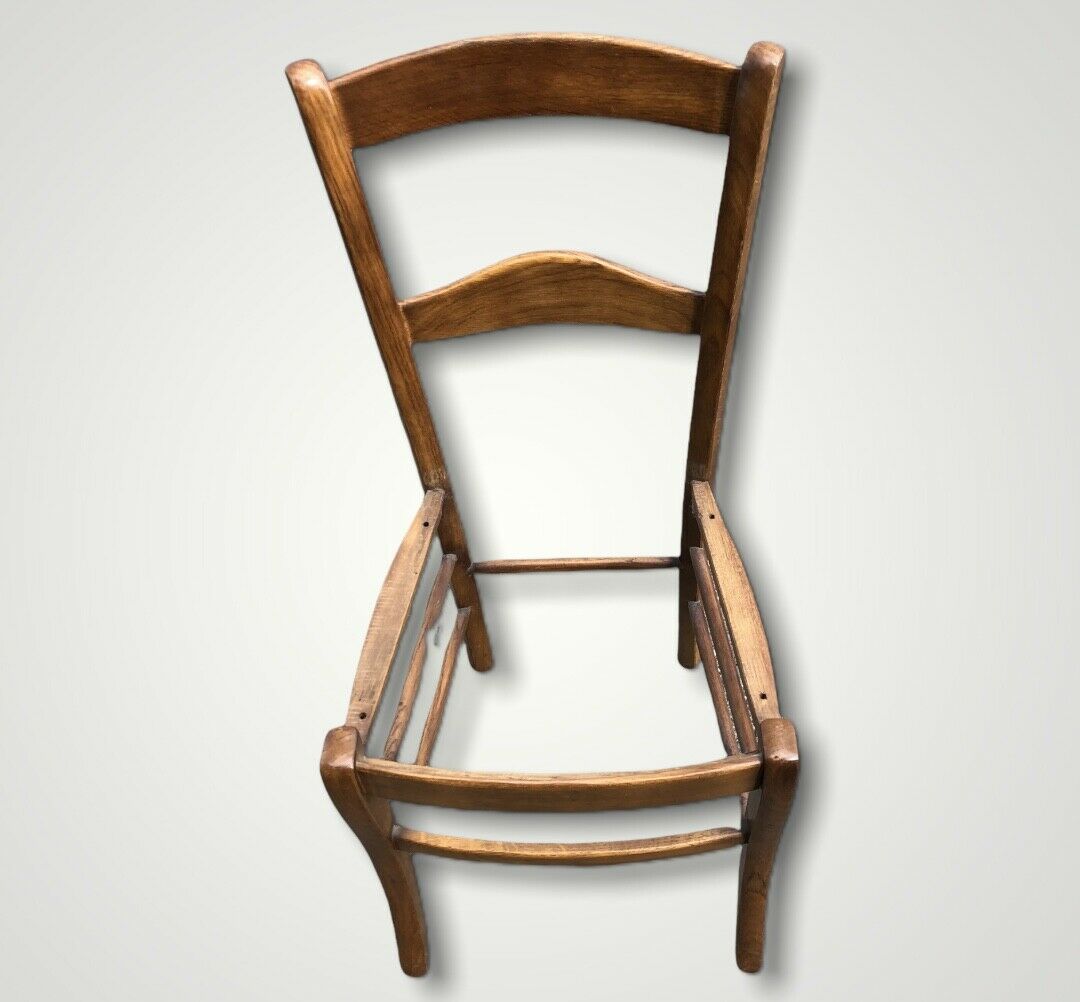 A Set Of Four Vintage Arts And Crafts Style Oak Chairs ( SOLD )