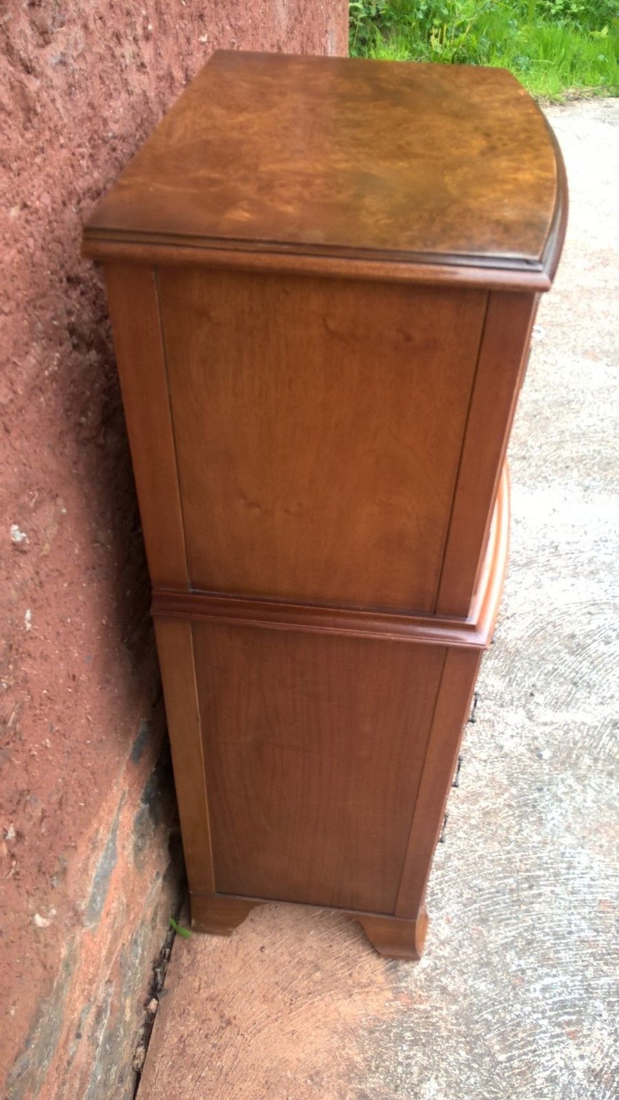 Walnut Tallboy / Drinks Cabinet / Chest Of Drawers