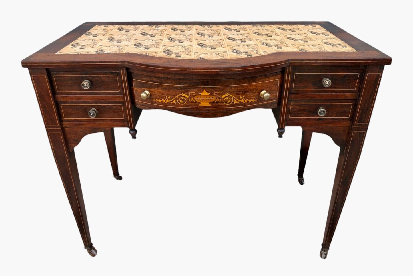 000927....Handsome Antique Rosewood Writing Desk ( sold )