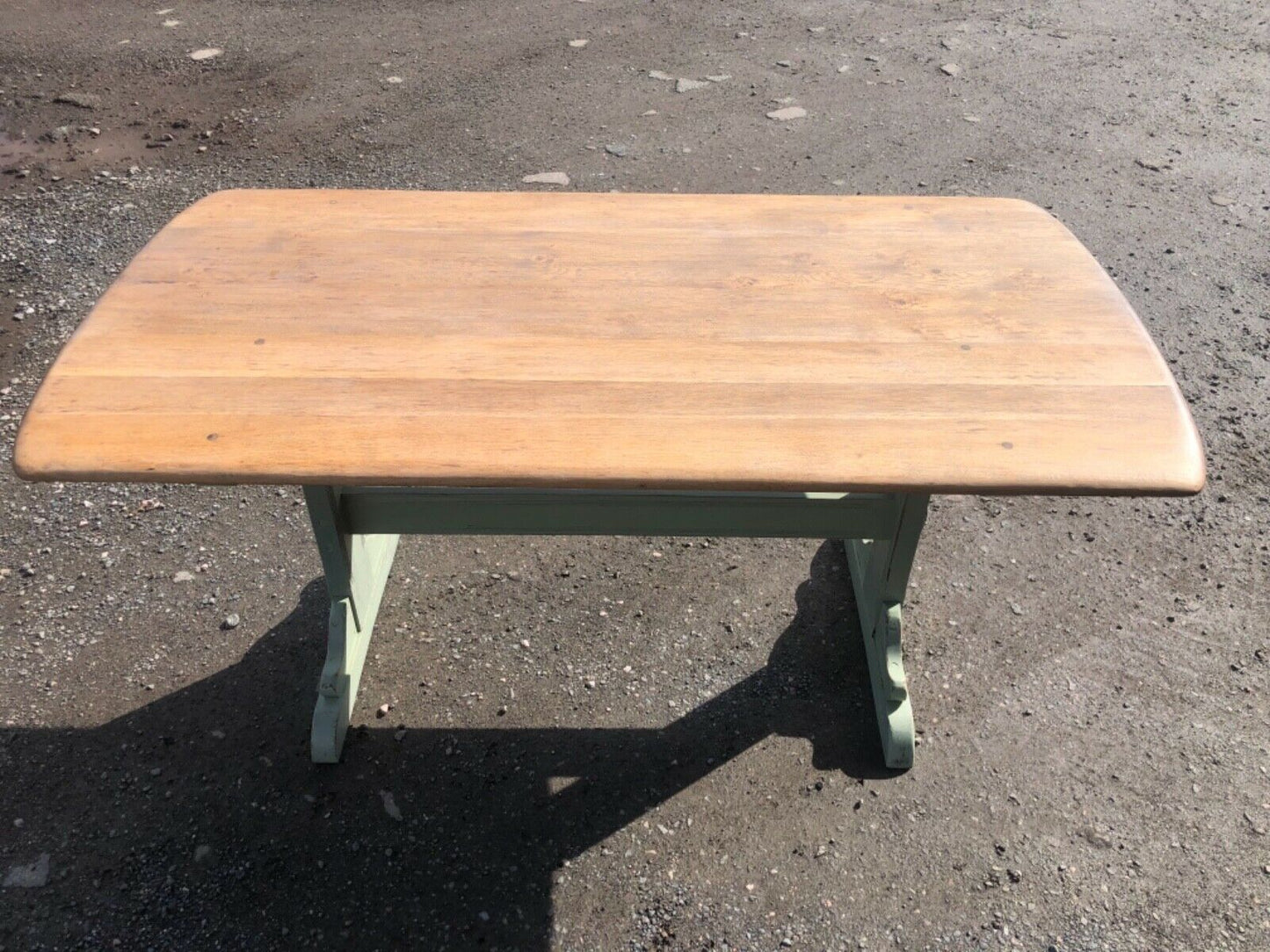 000983.....Vintage Ercol Oak Dining Table ( sold )