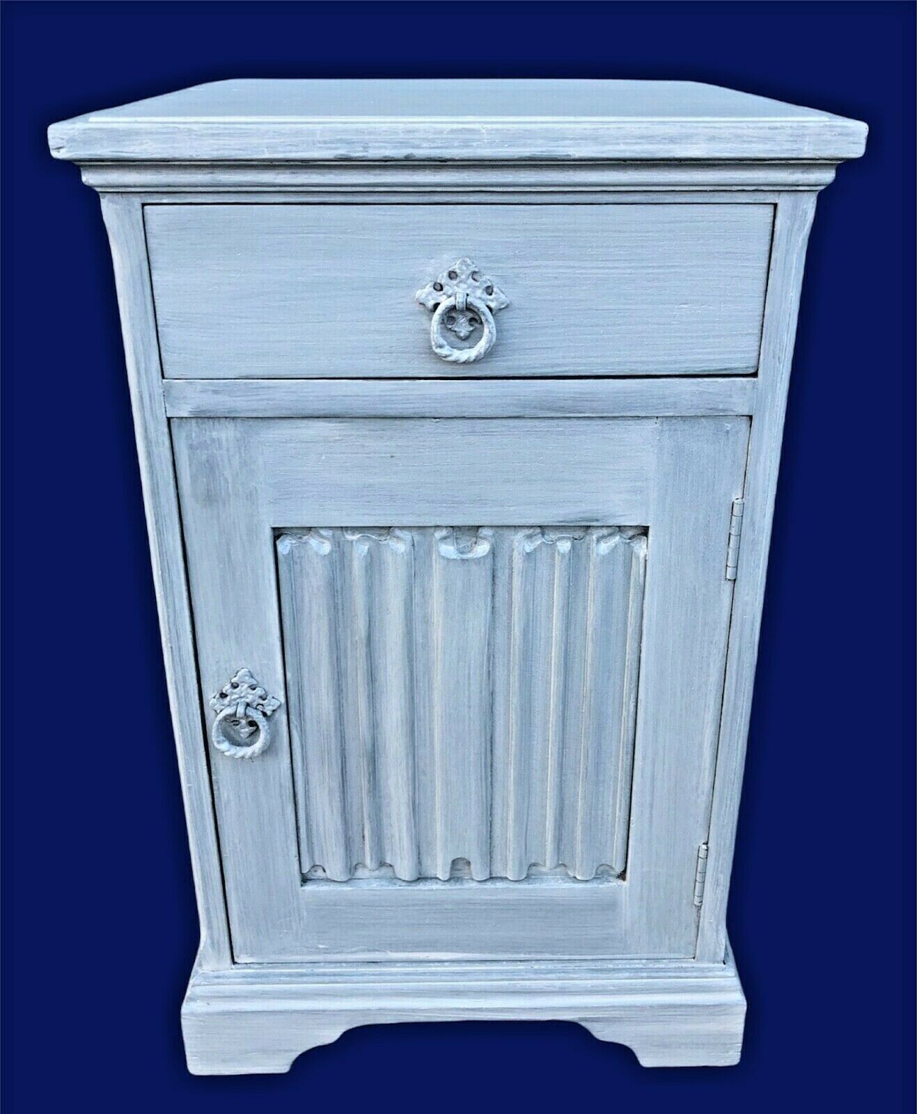 003.....Handsome Vintage Refinished Bedside Cabinet