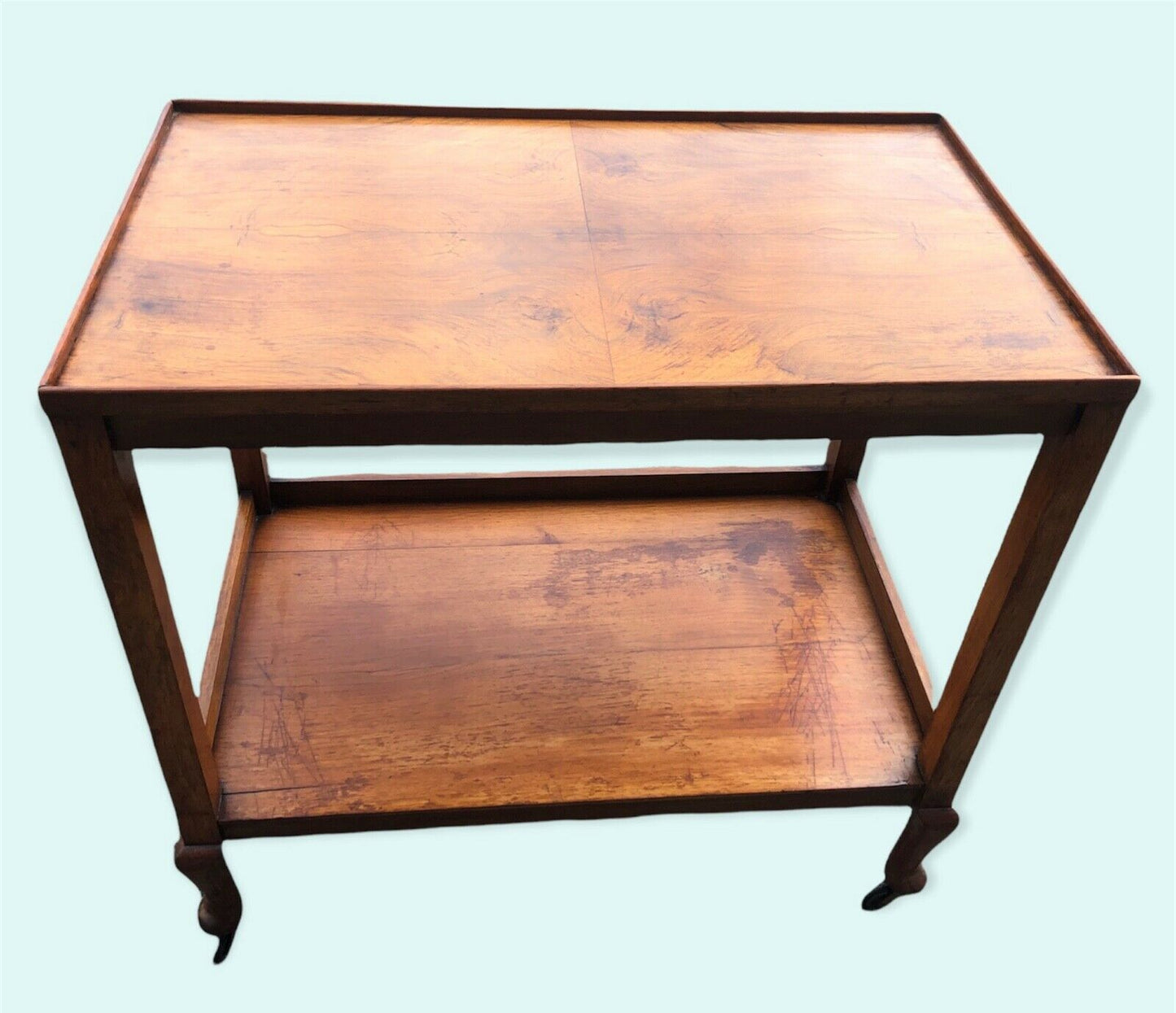 000980.....Vintage Walnut Serving / Drinks Trolley ( sold )