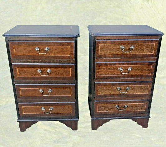 Handsome Pair Of Vintage Mahogany Bedside Chests ( SOLD )