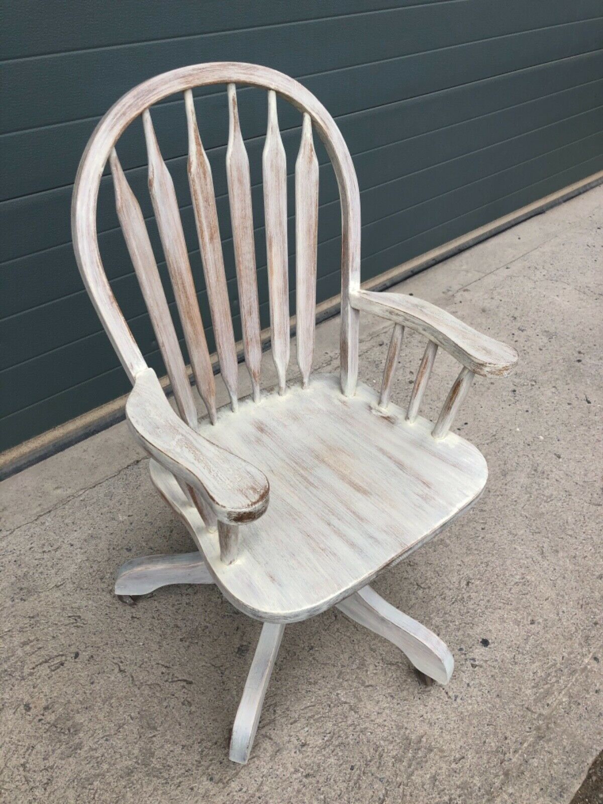 Vintage Refinished Oak Swivel Desk Chair ( SOLD )