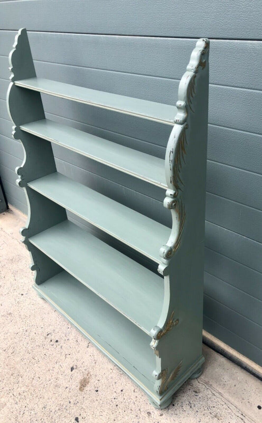 Handsome Vintage Regency Style Carved Bookcase ( SOLD )