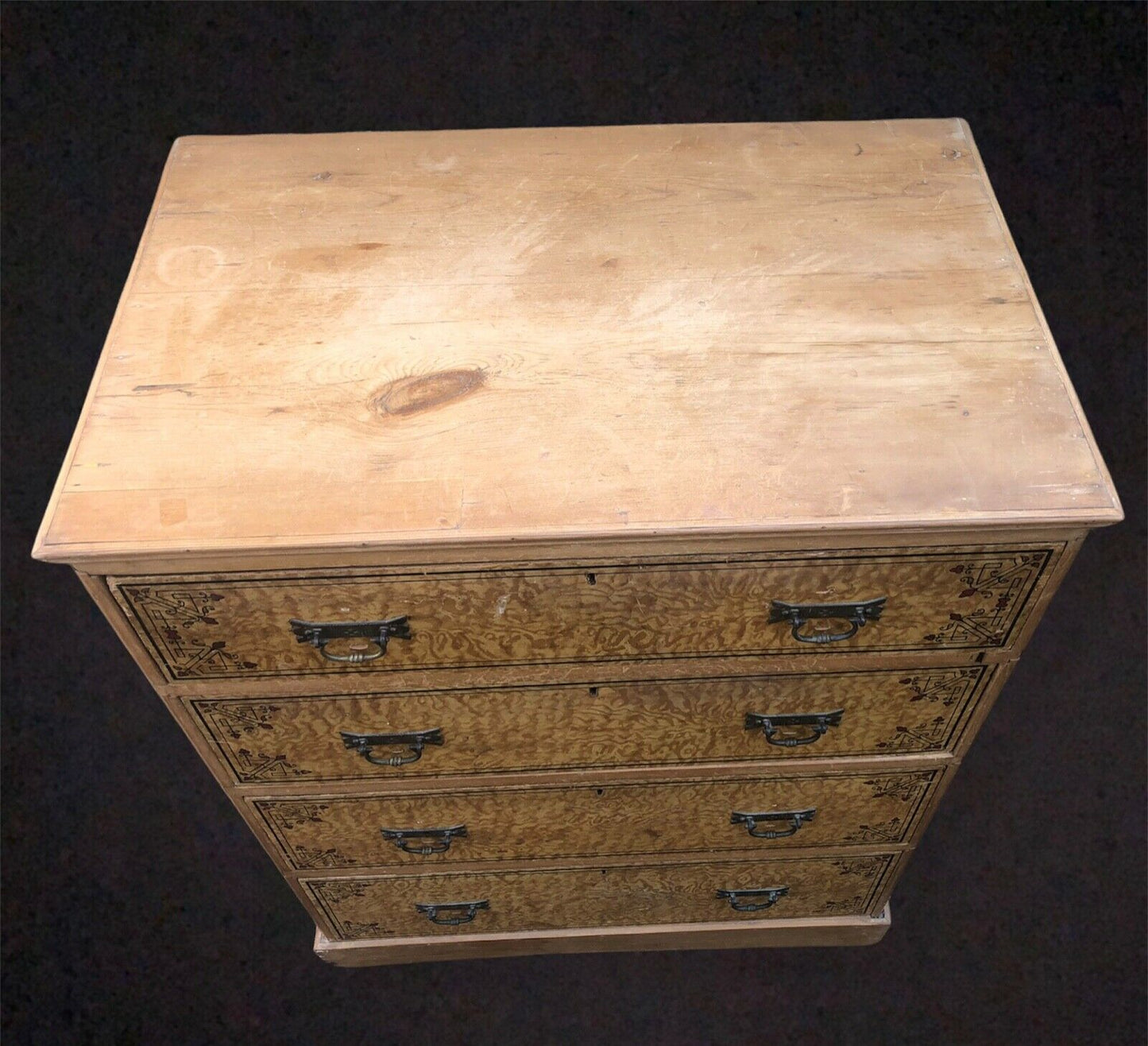 Handsome Edwardian Aesthetic Pine Chest Of Drawer ( SOLD )