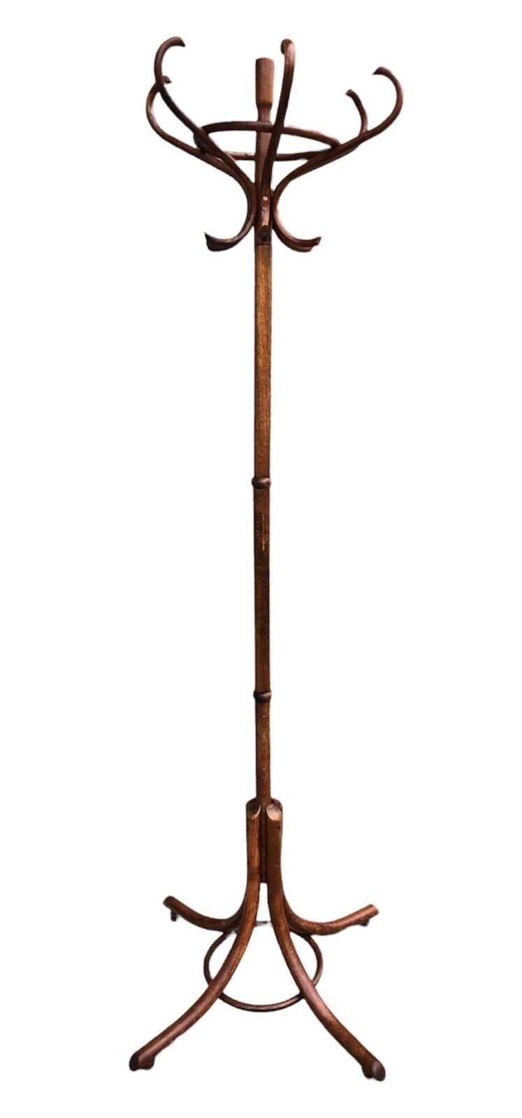 000976.....Handsome Vintage Bentwood Revolving Hat And Coat Stand (sold)