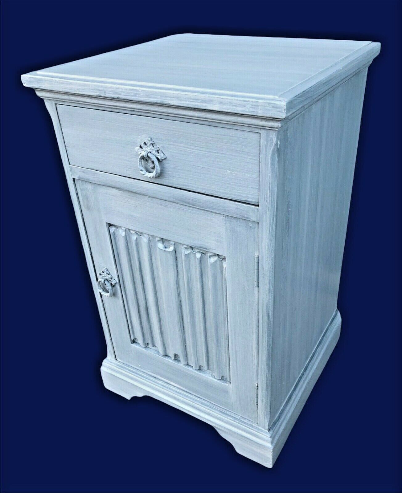003.....Handsome Vintage Refinished Bedside Cabinet