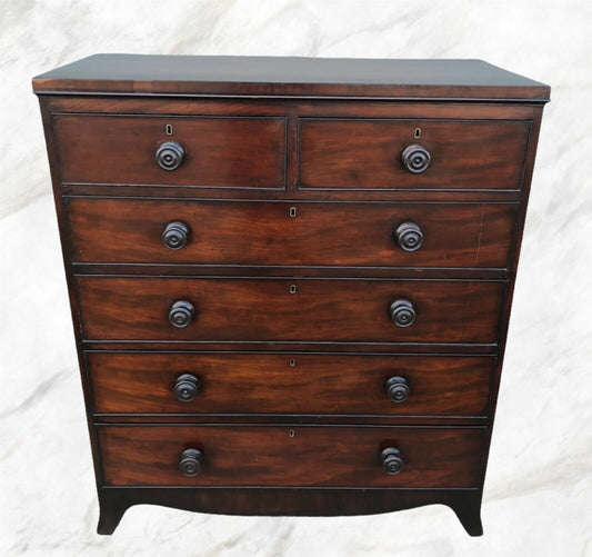 Stunning Regency Mahogany Chest Of Drawers / Antique Chest ( SOLD )