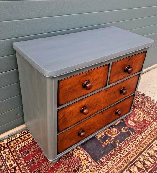 Gorgeous Small Antique Mahogany Chest Of Drawers ( SOLD )