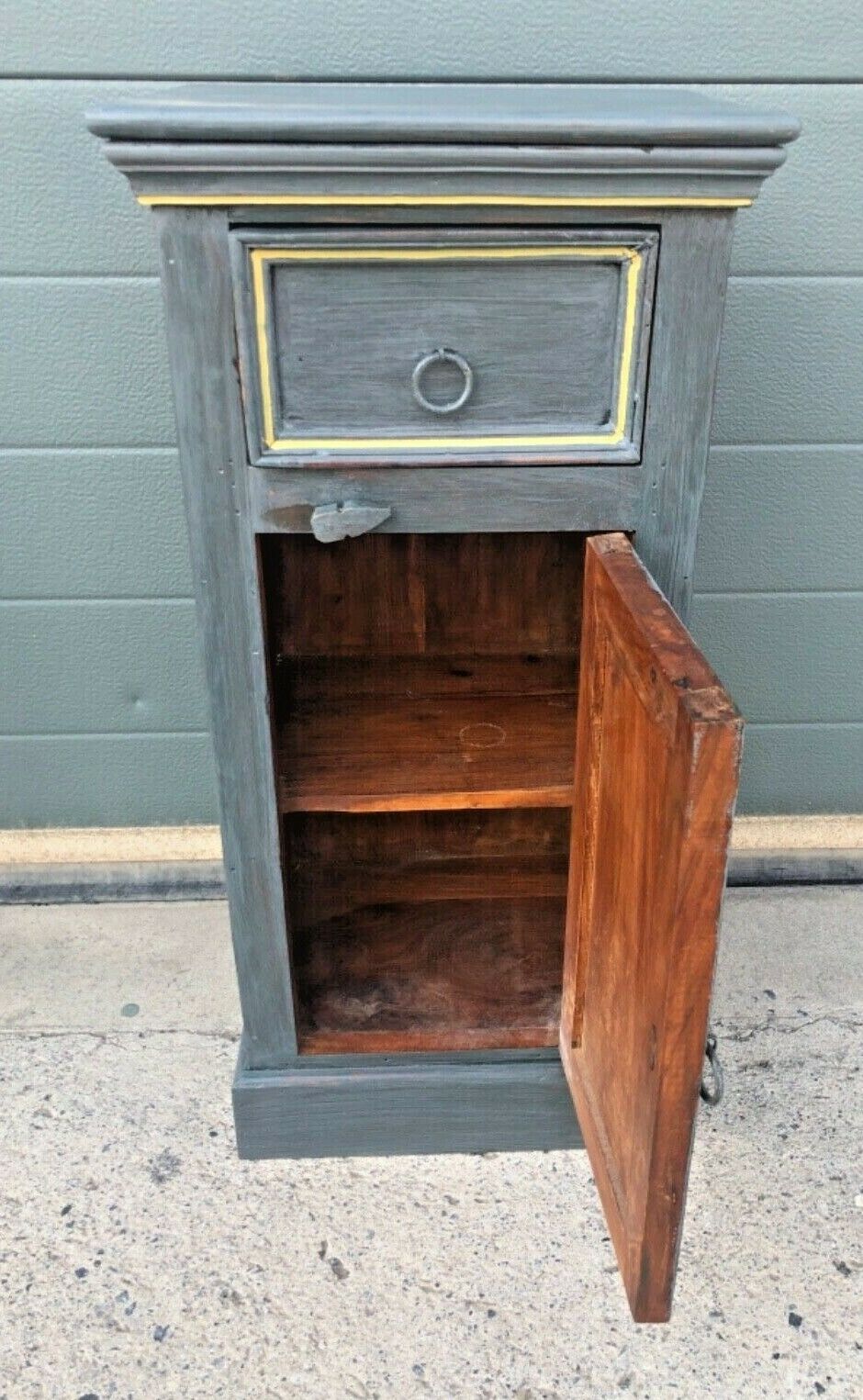 Pair Of Small Rustic Bedside Tables ( SOLD )