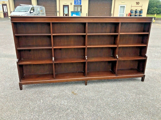 Stunning Vintage Solid Mahogany Long Bookcase ( SOLD )