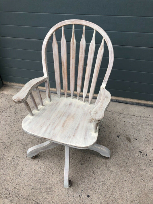 Vintage Refinished Oak Swivel Desk Chair ( SOLD )