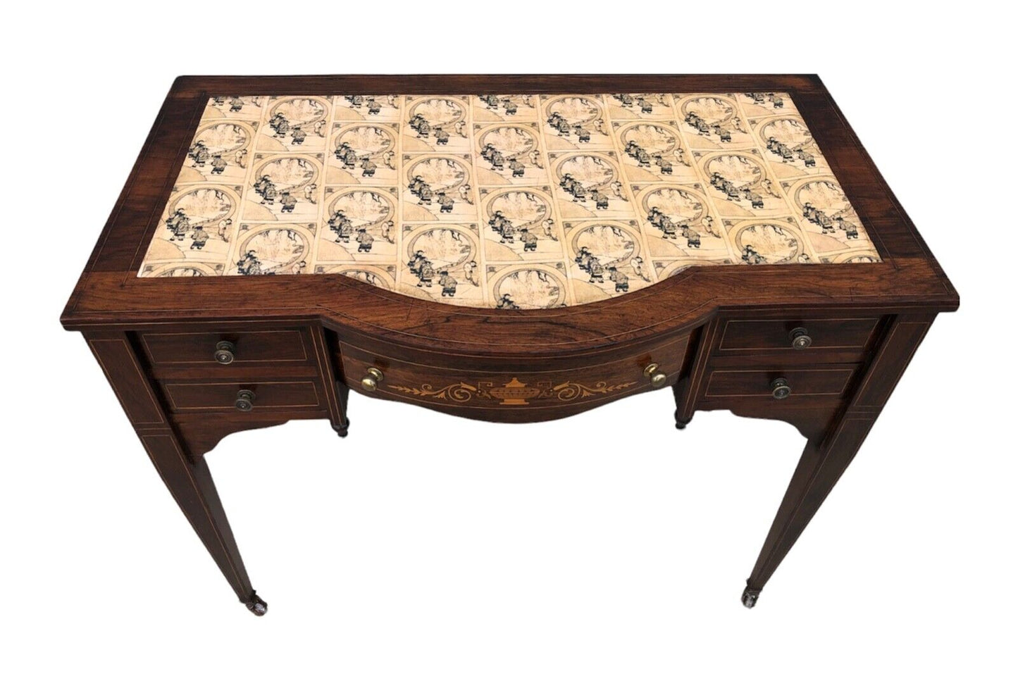 000927....Handsome Antique Rosewood Writing Desk ( sold )