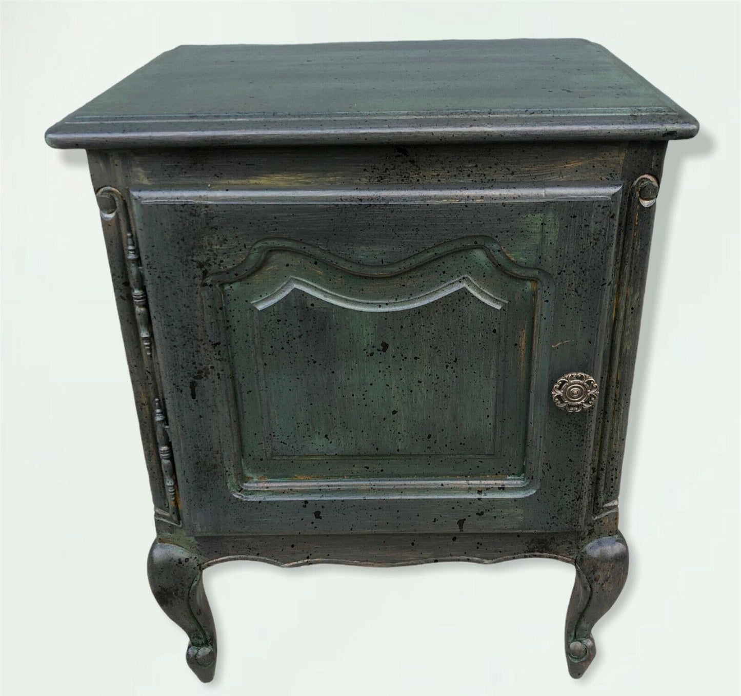 Two Near Identical Bijou French Bedside Tables / Vintage Bedside Cabinets ( SOLD )