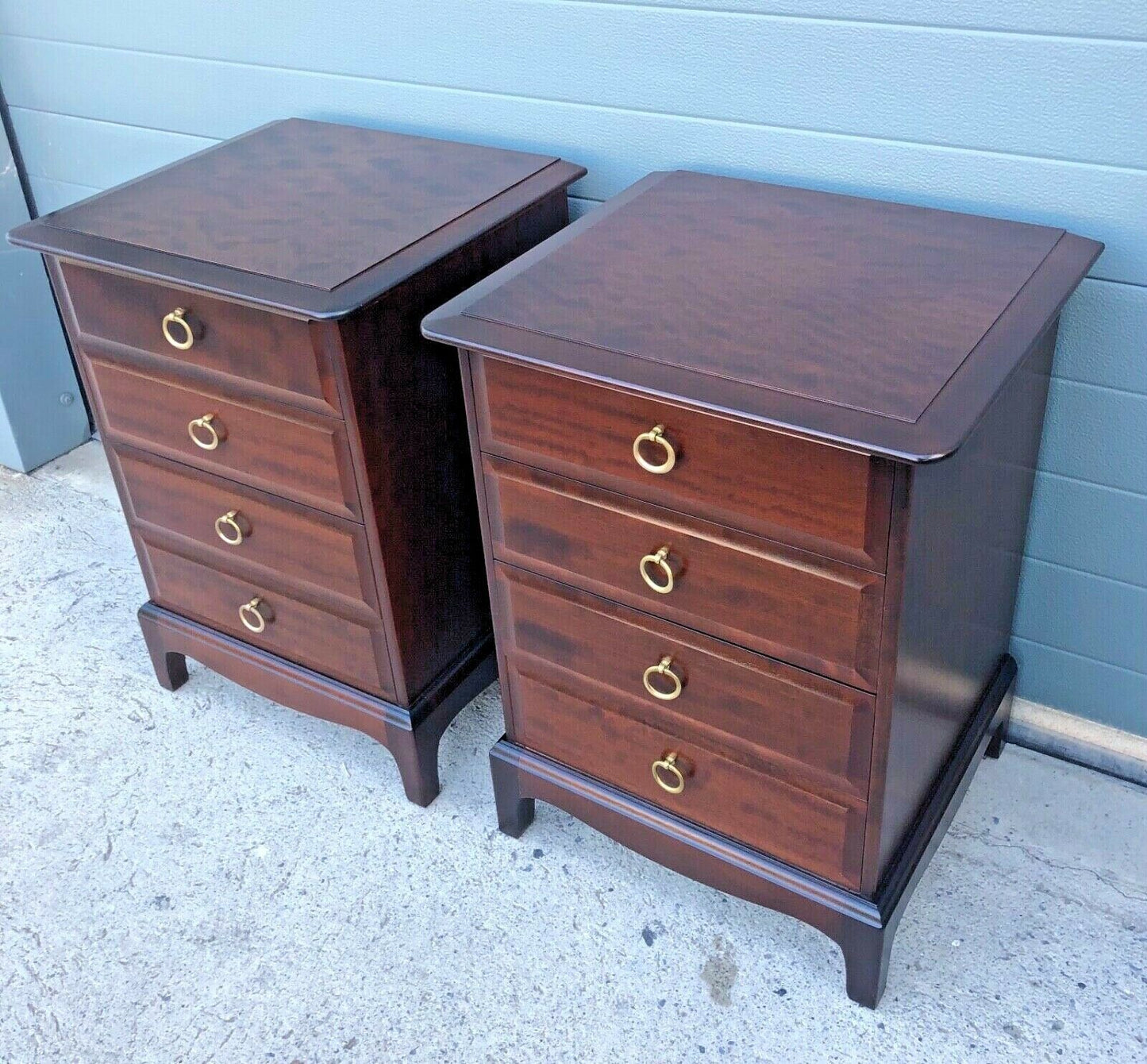 Handsome Pair Of Vintage Stag Bedside Chests / Stag Bedside Tables ( SOLD )