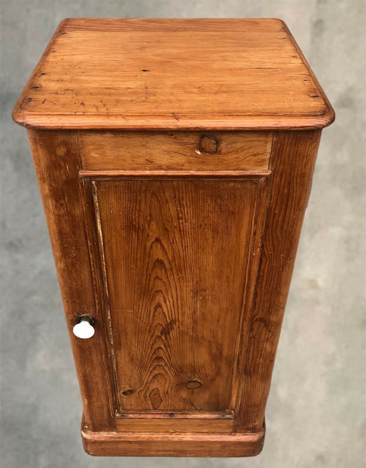 Victorian Pine Bedside Cupboard ( SOLD )
