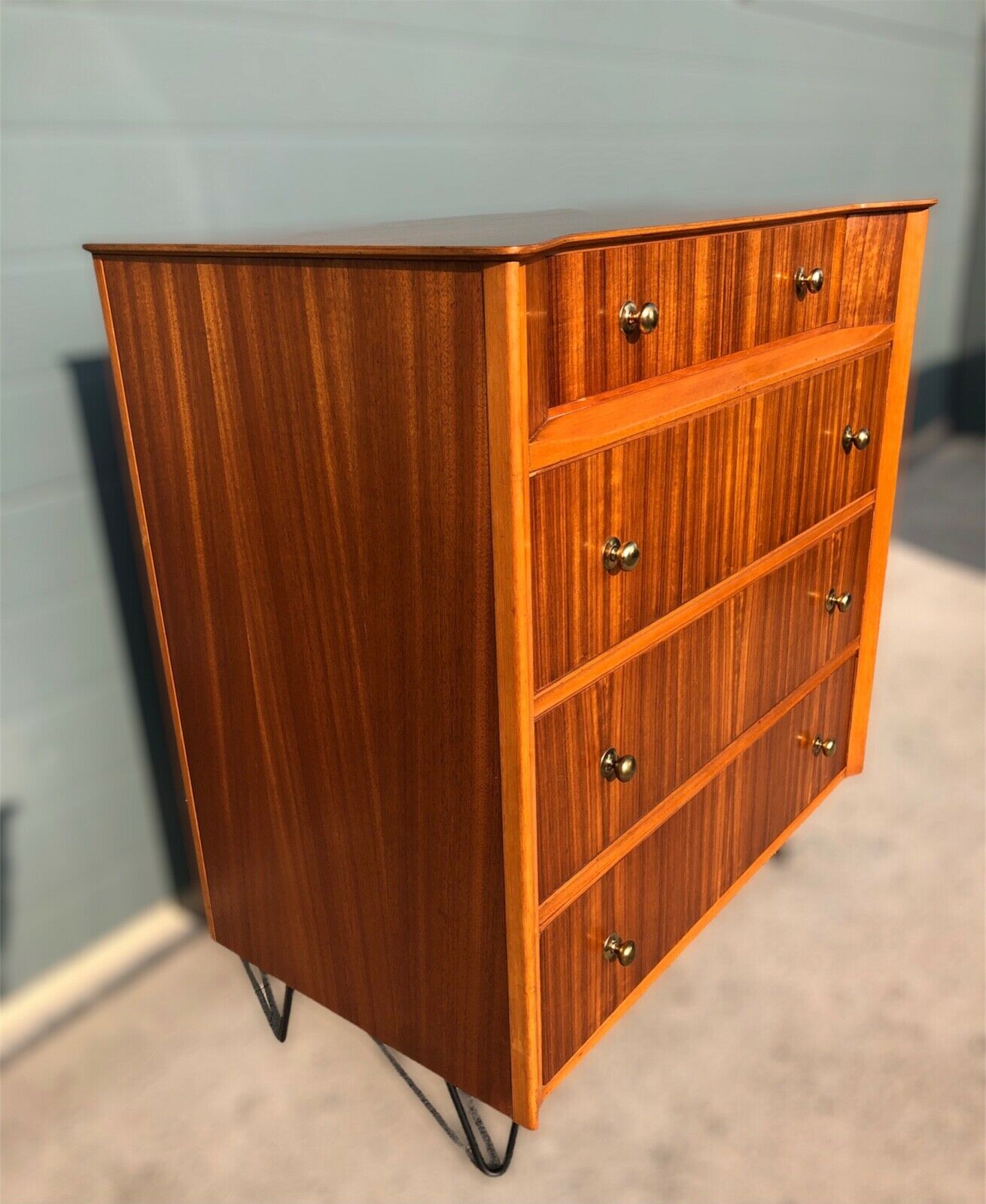 000977.....Stunning 1950'S Retro Tola Wood Chest Of Drawers By Austinsuite ( Sold )