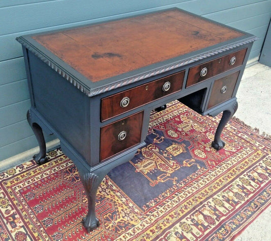 Vintage Mahogany Desk / Vintage Chippendale Style Writing Table ( SOLD )
