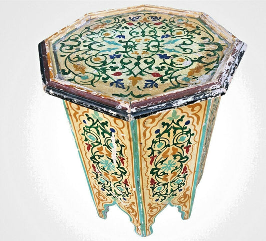 Vintage Indian Hand Painted Table ( SOLD )