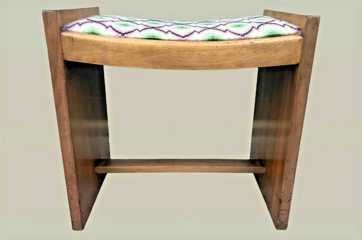 019.....Fabulous Original Art Deco Walnut Stool ( sold )