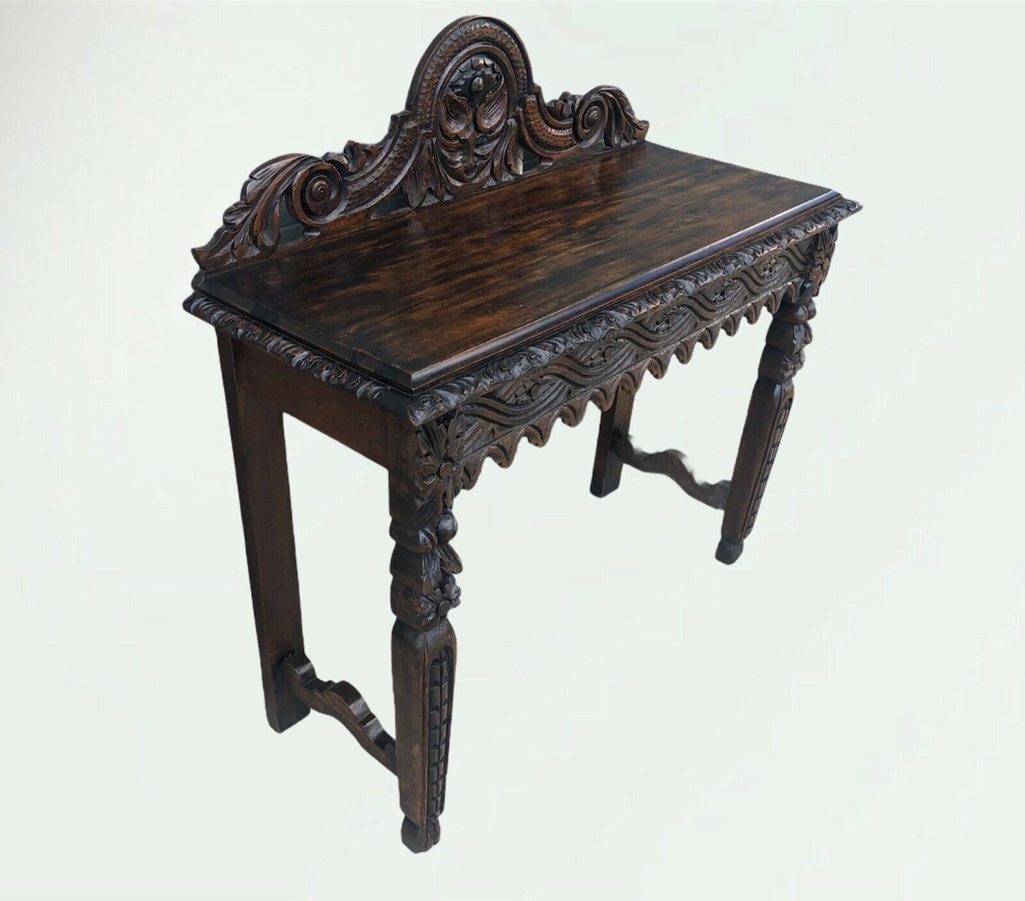 Stunning Antique Carved Oak Hall Table ( Sold )