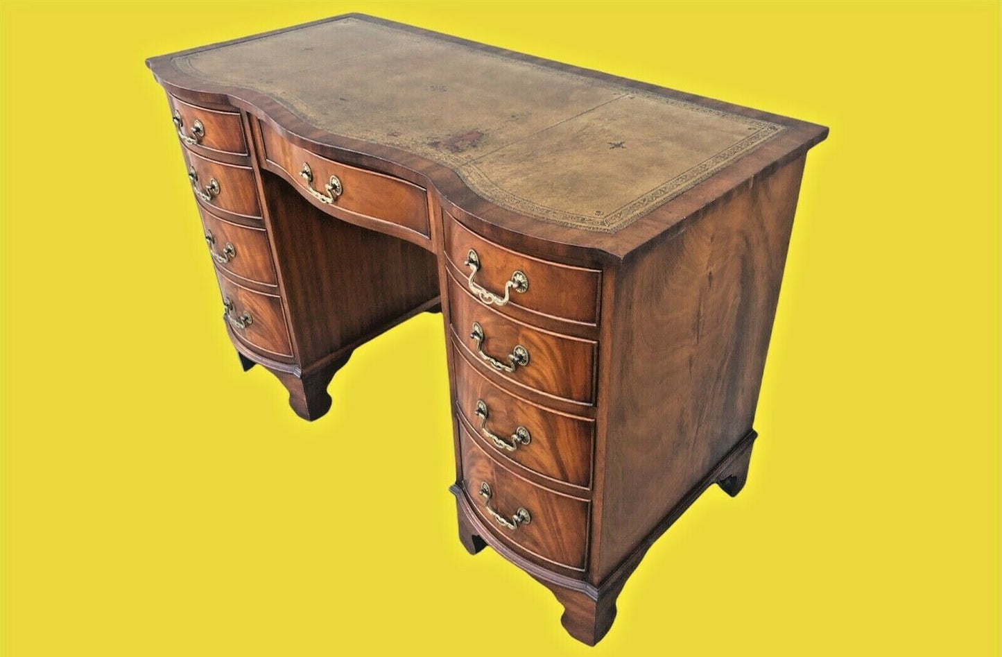 010.....Handsome Mahogany Reprodux Desk - SOLD