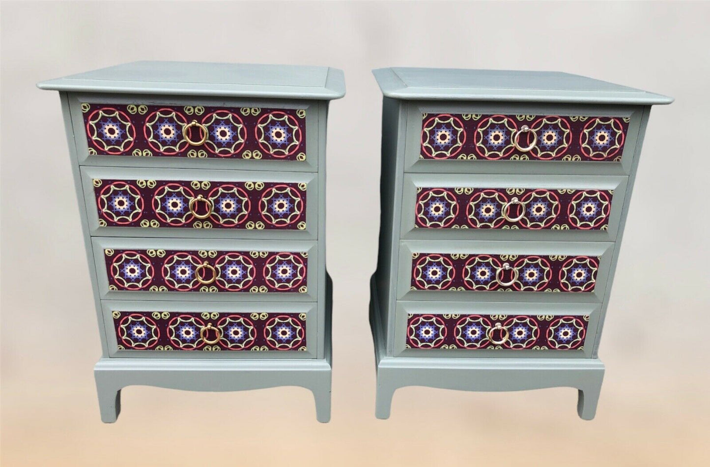 000969.....Stunning Pair Of Vintage Bedside Chests By Stag / Bedside Tables ( sold )