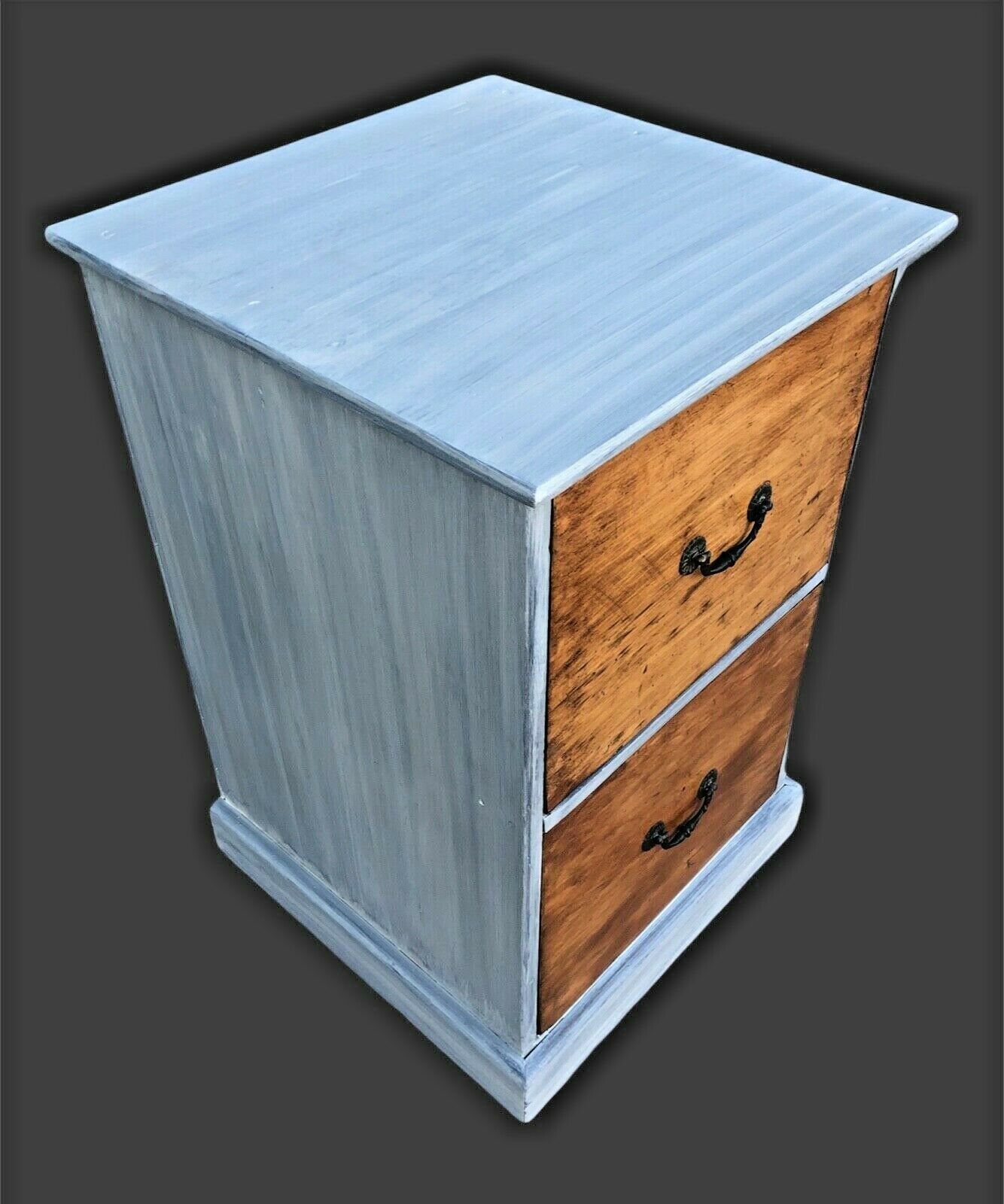 000991.....Handsome Vintage Two Drawer Chest ( sold )