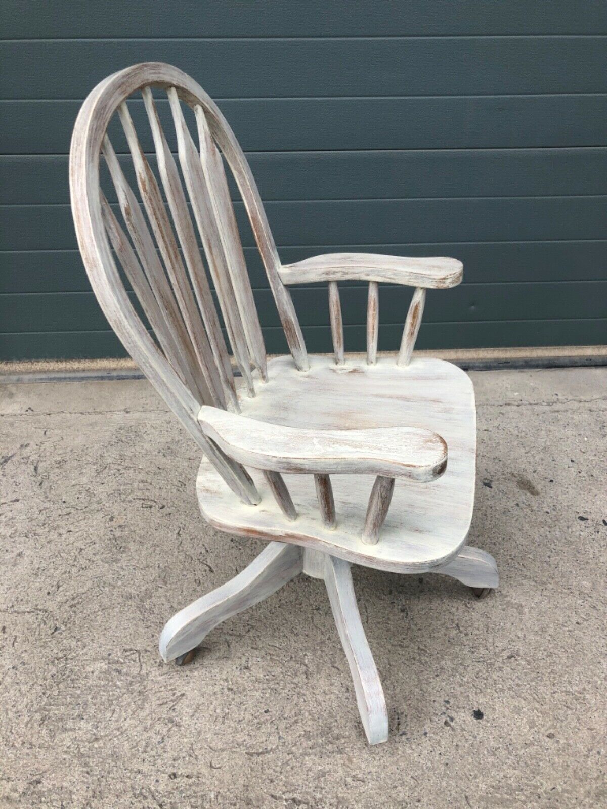Vintage Refinished Oak Swivel Desk Chair ( SOLD )
