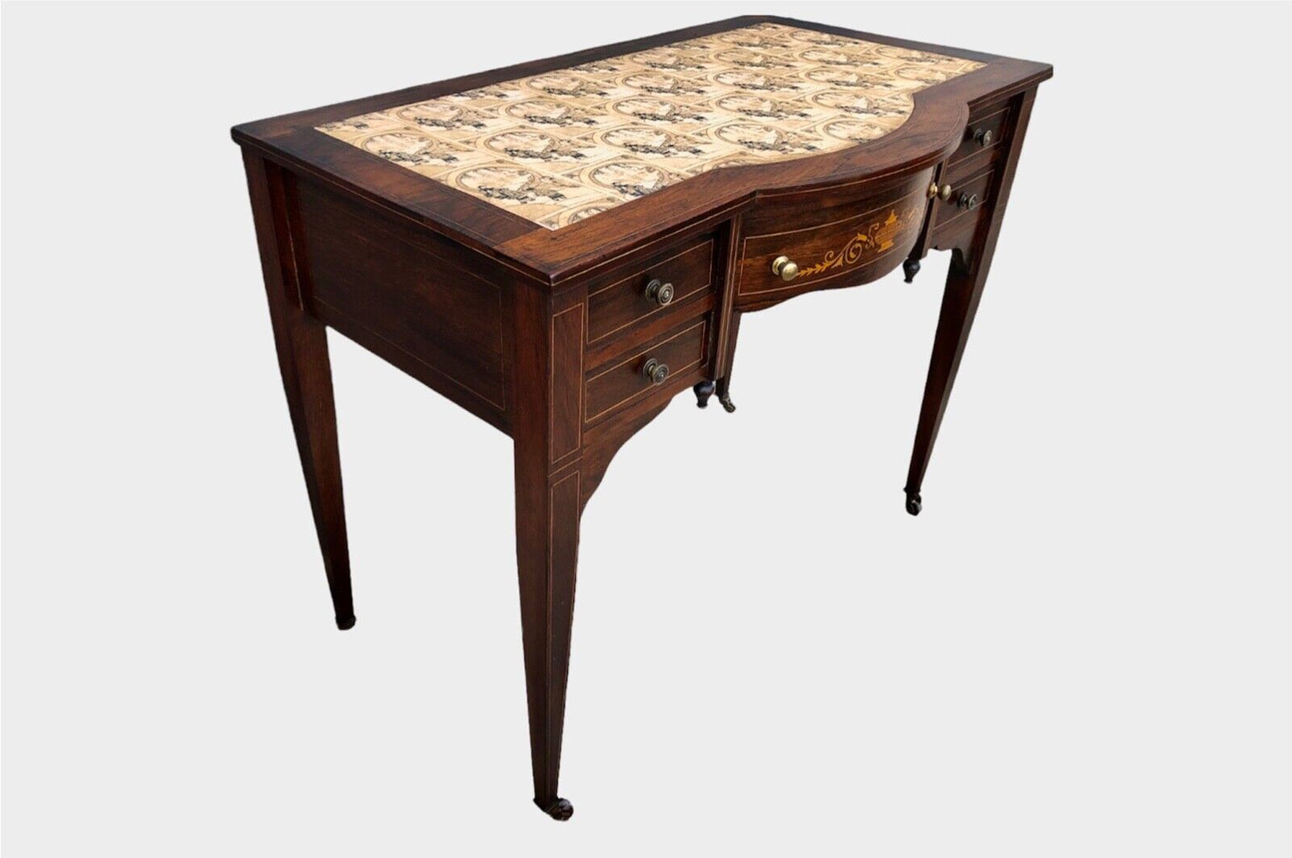 000927....Handsome Antique Rosewood Writing Desk ( sold )