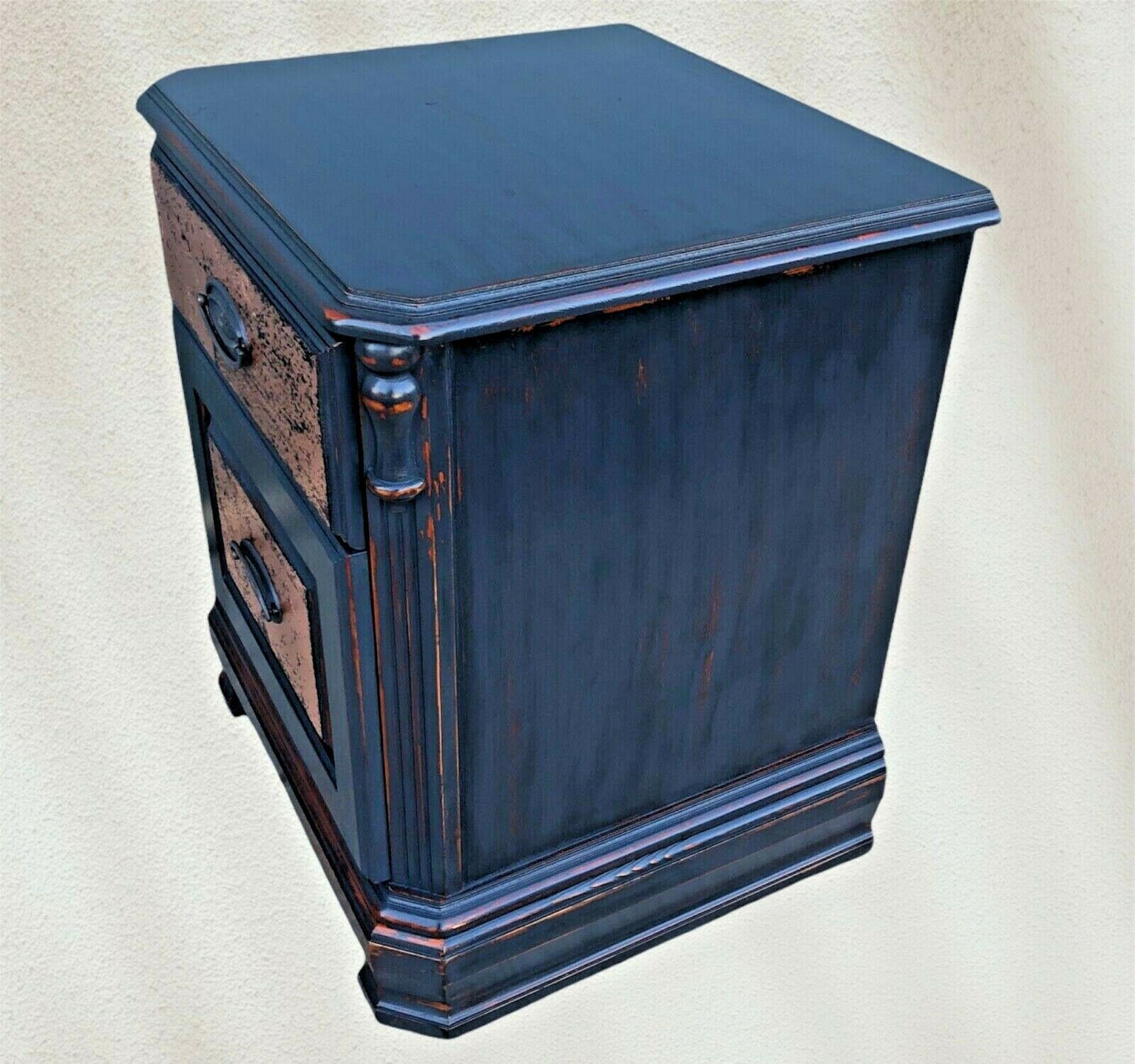068.....Pair Of Upcycled Bedside Tables