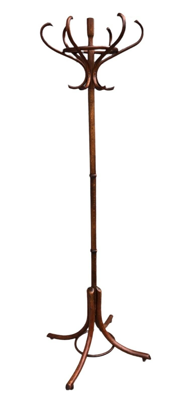 000976.....Handsome Vintage Bentwood Revolving Hat And Coat Stand (sold)