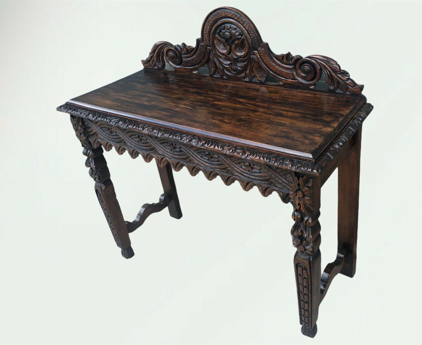 Stunning Antique Carved Oak Hall Table ( Sold )