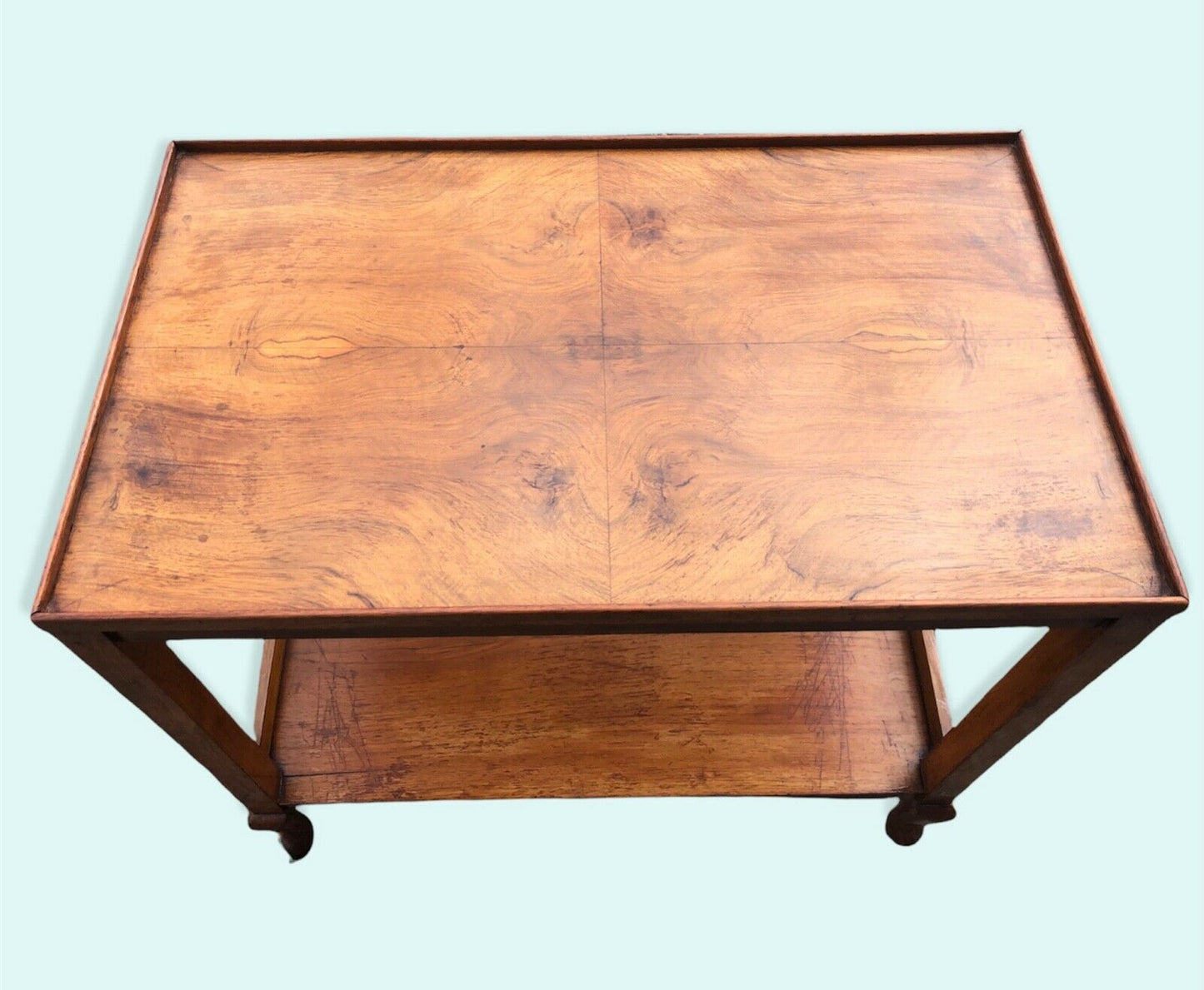 000980.....Vintage Walnut Serving / Drinks Trolley ( sold )