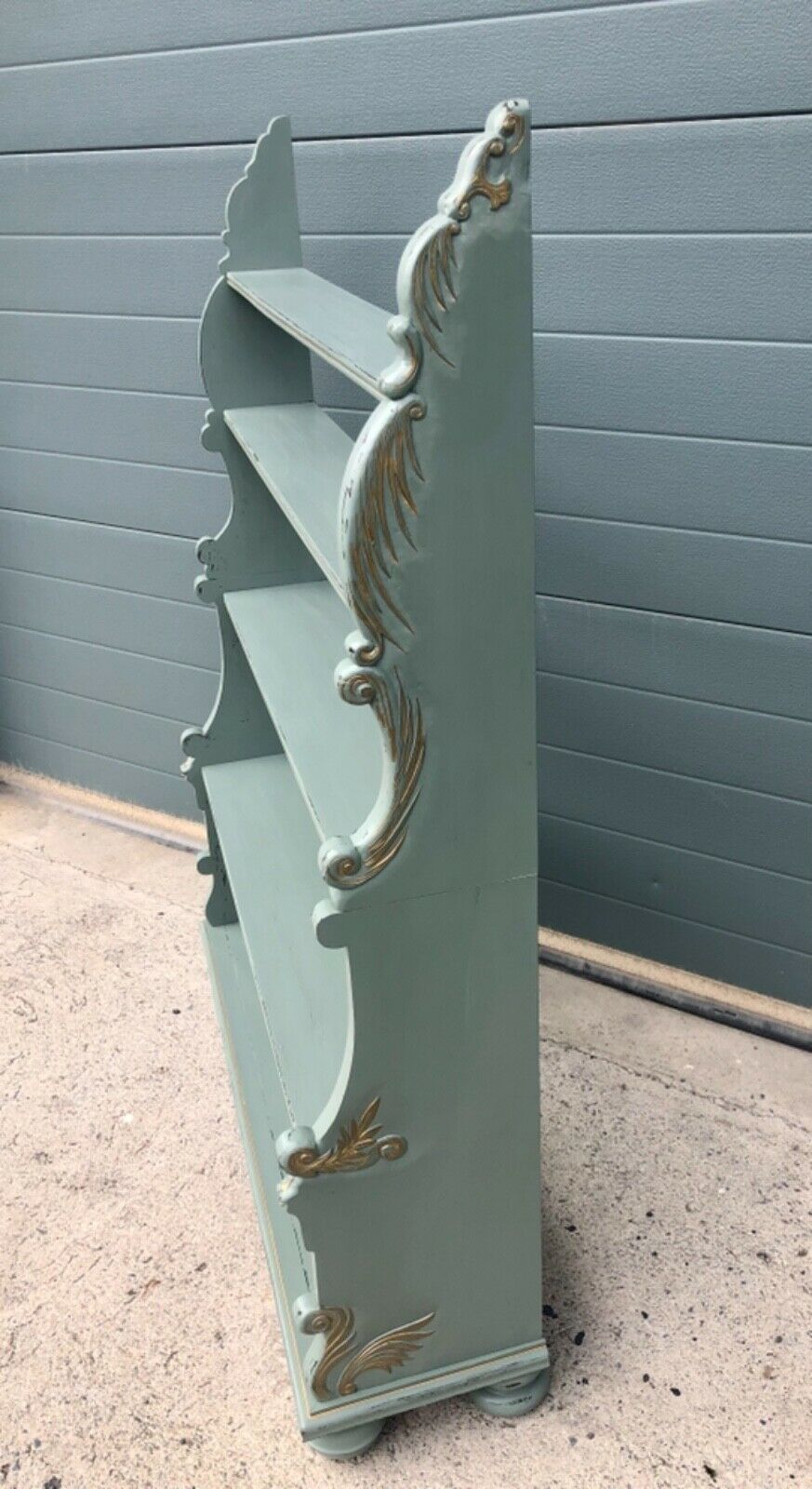 Handsome Vintage Regency Style Carved Bookcase ( SOLD )