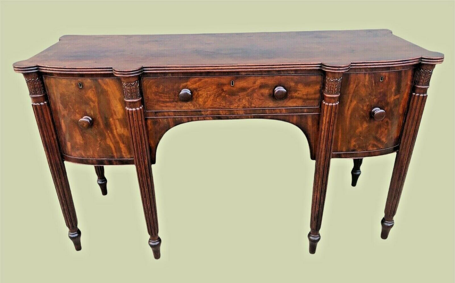 029.....Magnificent William IV Flame Mahogany Sideboard ( sold )