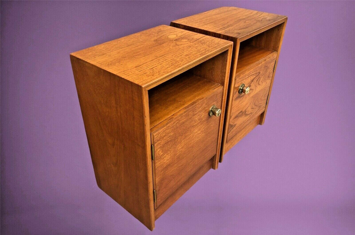A Pair Of Retro Teak Bedside Cabinets By Meredew ( SOLD )